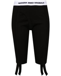 Natasha Zinko - Logo-waistband Bike Shorts - Unisex - Cotton/spandex/elastane - Lyst