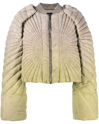 Moncler - Moncler + Rick Owens - Green Radiance Padded Cropped Jacket - Lyst