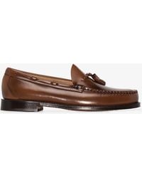 G.H. Bass & Co. - Weejuns Larkin Tassel Leather Loafers - Men's - Leather/rubber - Lyst