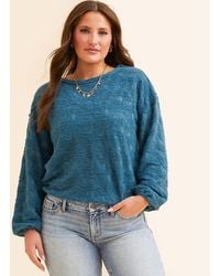 Daytrip - Textured Eyelash Top - Lyst