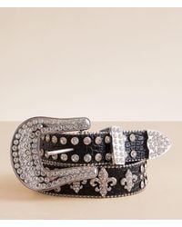 BKE - Studded Glitz Leather Belt - Lyst