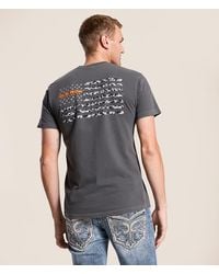 Old Row - 80S Camo Flag T-Shirt - Lyst