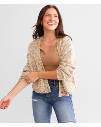 Billabong - Catch Up Cropped Cardigan Sweater - Lyst