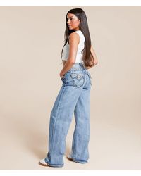 Miss Me - High Rise Wide Leg Stretch Jean - Lyst
