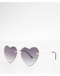 BKE - Beveled Heart Sunglasses - Lyst