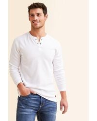 Outpost Makers - Textured Henley - Lyst