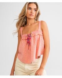 Free People - Picnic Party Cropped Tank Top - Lyst
