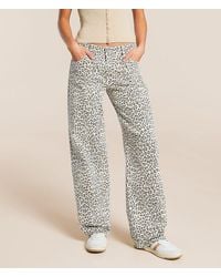 Hidden Jeans - Alyx Low Slung Baggy Cheetah Stretch Jean - Lyst