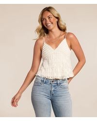 Willow & Root - Lace Cropped Tank Top - Lyst