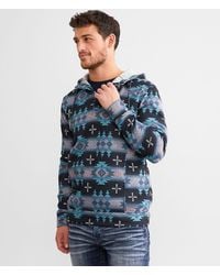 Departwest - Southwestern Henley Hoodie - Lyst
