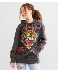 Ed Hardy - Retro Tiger Hooded Sweatshirt - Lyst