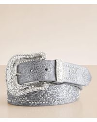 BKE - Chevron Glitz Leather Belt - Lyst