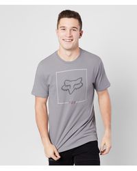 Fox Airline Racing Chapped T-shirt - Gray