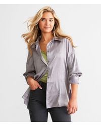 Willow & Root - Satin Crinkle Blouse - Lyst