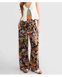 Angie - Floral Print Beach Pant - Lyst
