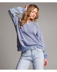 BKE - Pieced Floral Pullover - Lyst
