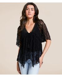 Daytrip - Sheer Lace Empire Top - Lyst