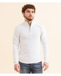 BKE - Ribbed Quarter Zip Sweater - Lyst