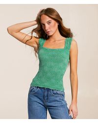 Free People - Love Letter Cropped Cami Tank Top - Lyst
