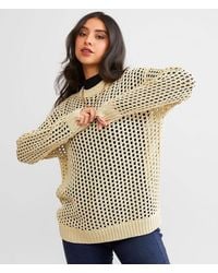 Daytrip - Open Stitch Metallic Sweater - Lyst