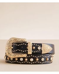BKE - Glitz Studded Western Belt - Lyst