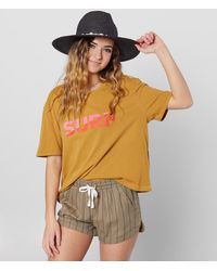 Billabong - Surf Slice Cropped T-shirt - Lyst