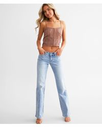 Flying Monkey - V Front Low Rise Stretch Jean - Lyst