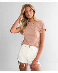 Gilded Intent - Side Lace-up Top - Lyst