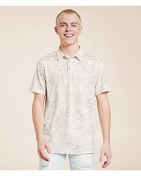 Departwest - Tropical Floral Performance Polo - Lyst