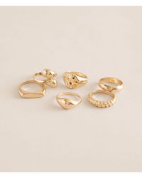 BKE - 6 Pack Glam Ring Set - Lyst