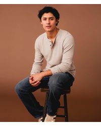 Outpost Makers - Ribbed Snap Henley - Lyst
