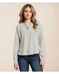 Blu Pepper - Raw Edge Ribbed Top - Lyst