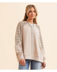 generation K - Pieced Crochet Oversized Pullover - Lyst