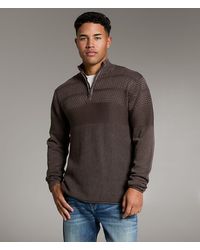 BKE - Stonewash Quarter Zip Sweater - Lyst