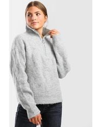 BKE - Quarter Zip Mock Neck Sweater - Lyst