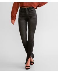 Flying Monkey - High Rise Slim Straight Stretch Jean - Lyst