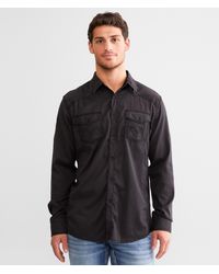Buckle Black - Solid Athletic Stretch Shirt - Lyst