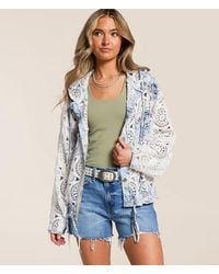 Pol - Crochet Hooded Shacket - Lyst