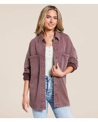 Z Supply - All Day Knit Washed Shacket - Lyst