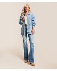 Hidden Jeans - Oversized Trucker Denim Stretch Jacket - Lyst