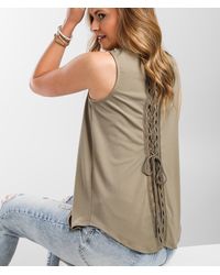 Daytrip - Back Lace-up Tank Top - Lyst