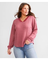 BKE - Waffle Knit Top - Lyst