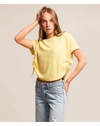 FITZ + EDDI - Cinch Tie Cropped Top - Lyst