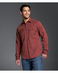 Outpost Makers - Washed Athletic Stretch Shirt - Lyst