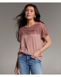 BKE - Floral Lace Top - Lyst