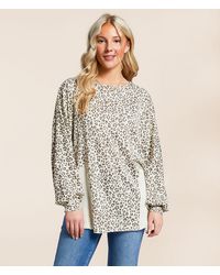 Daytrip - Pieced Cheetah Print Top - Lyst
