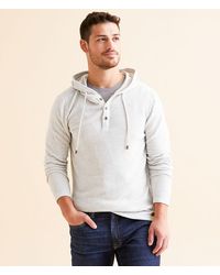 Outpost Makers - Heathered Henley Hoodie - Lyst