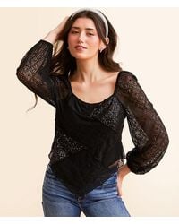 Willow & Root - Sequin Lace Hanky Top - Lyst