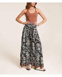 Angie - Floral Wide Leg Beach Pant - Lyst