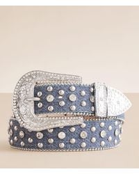 BKE - Denim Glitz Belt - Lyst